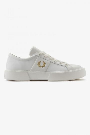 White Fred Perry Exmouth Men's Shoes | PH 1122SGLO